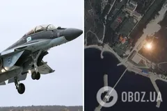 Украинские дроны засняли истребители Су-33 и МиГ-29 в Краснодарском крае: 'Мадяр' опубликовал видео