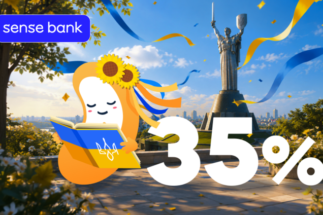 Sense Bank дарує до 35% кешбеку до Дня Незалежності