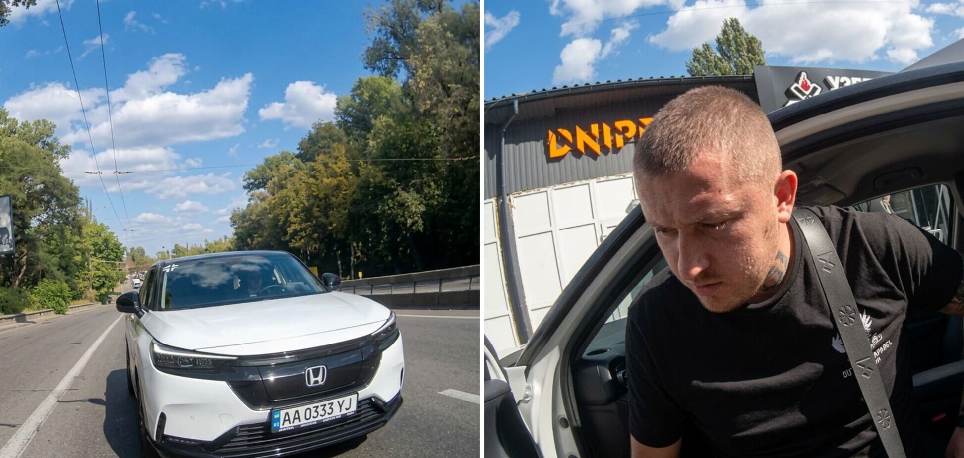 'Тебя прих*ярить?' В Киеве нарушитель ПДД разбил лицо патрульному, который его остановил. Видео