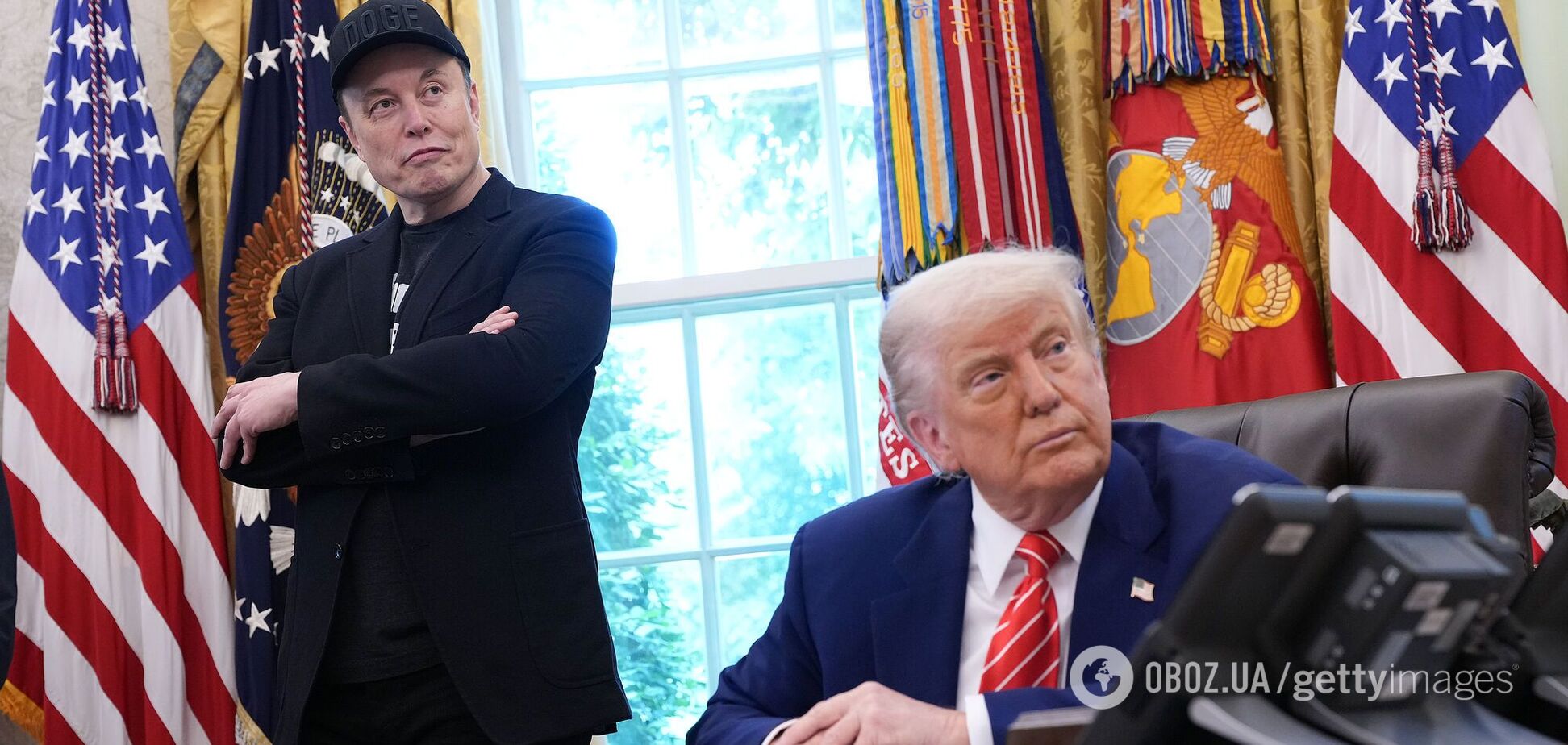Генеральний директор Tesla Ілон Маск та президент США Дональд Трамп