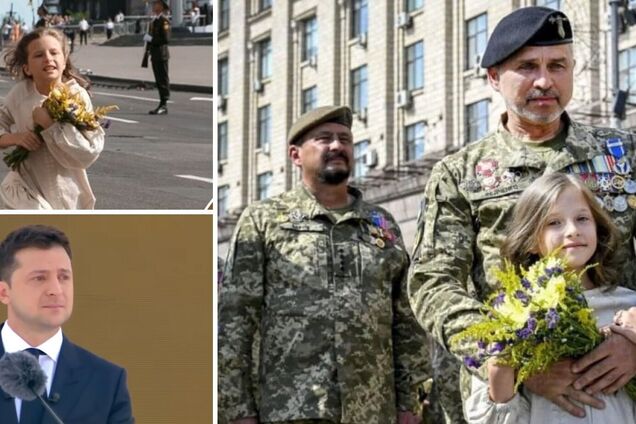 Який вигляд зараз має дівчинка з квітами, яка стала головною зіркою параду до Дня Незалежності в 2021 році та розчулила Зеленського: її не впізнати