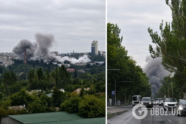 Позиции оккупантов в Донецке подверглись атаке 'Фламинго': сообщается о многочисленных попаданиях. Фото и видео