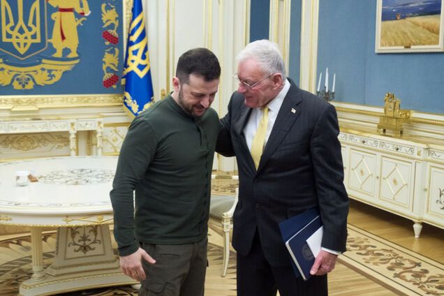 Президент Владимир Зеленский беседует со специальным посланником США по вопросам Украины Китом Келлогом