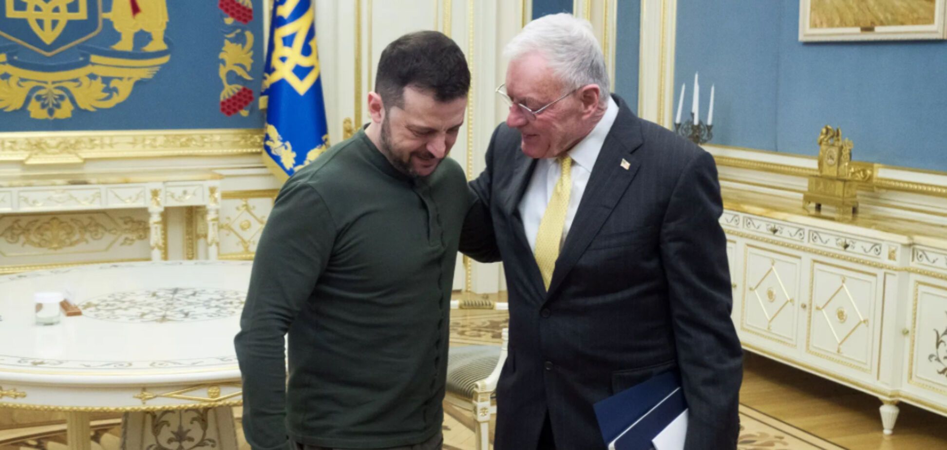 Президент Владимир Зеленский беседует со специальным посланником США по вопросам Украины Китом Келлогом