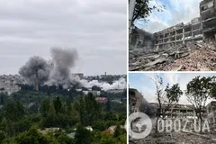 Позиции оккупантов в Донецке подверглись атаке 'Фламинго': полностью разрушен штаб армии РФ. Фото и видео