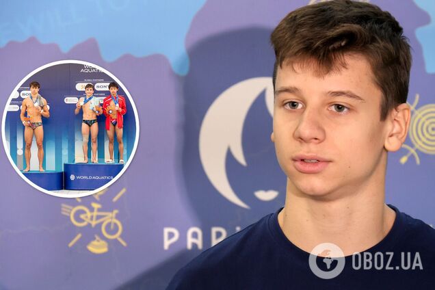 Украинский чемпион отказался стоять рядом с россиянином на подиуме чемпионата мира по прыжкам в воду среди юниоров. Фотофакт