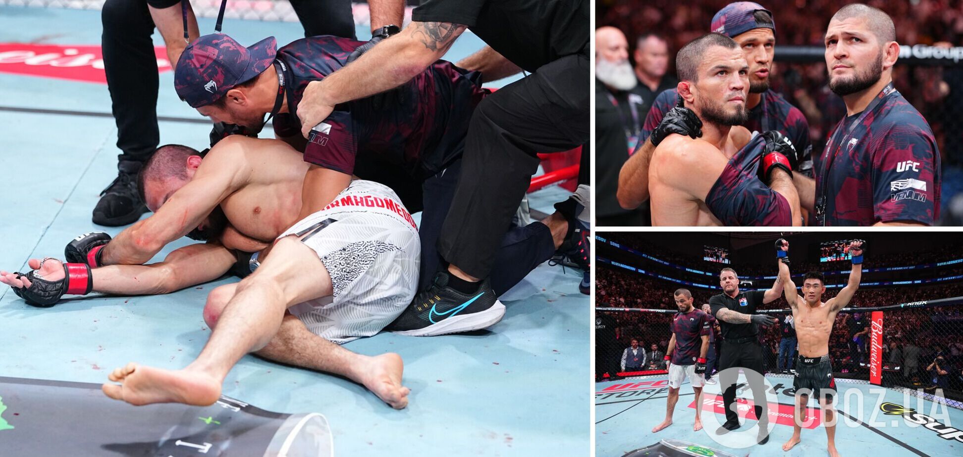 Умар Нурмагомедов устроил понты перед боем в UFC и был сенсационно нокаутирован китайцем. Видео