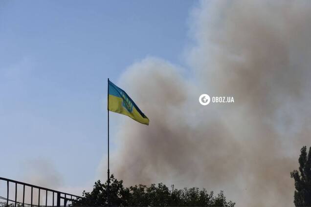Досі видніється дим після вибухів на Київщині. Ілюстративне фото