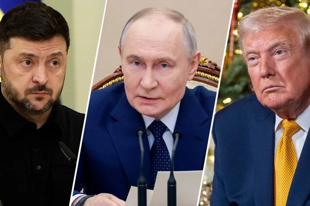 Владимир Зеленский, Владимир Путин и Дональд Трамп