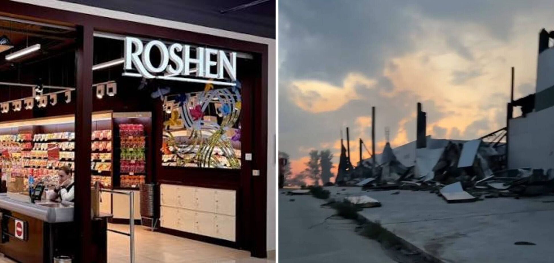 Росія перетворила склад Roshen на руїни.