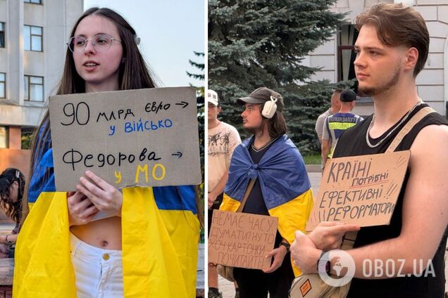 'Верните Федорова!' В городах Украины уже 20-й день подряд проходят массовые митинги. Фото