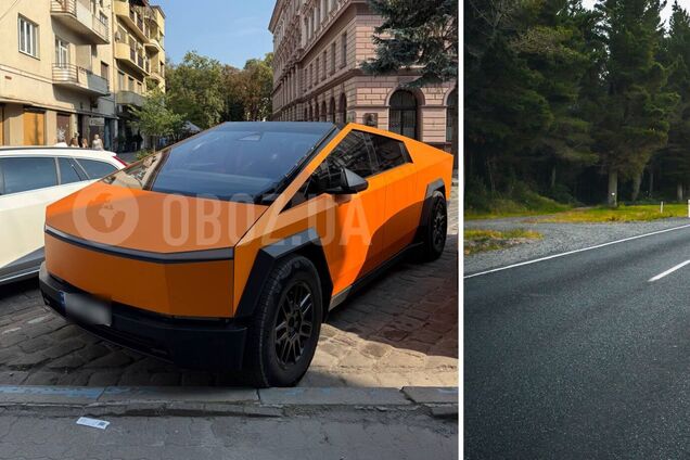 Цена начинается от 70 тыс. долларов: яркую Tesla Cybertruck заметили в Ивано-Франковске. Фото