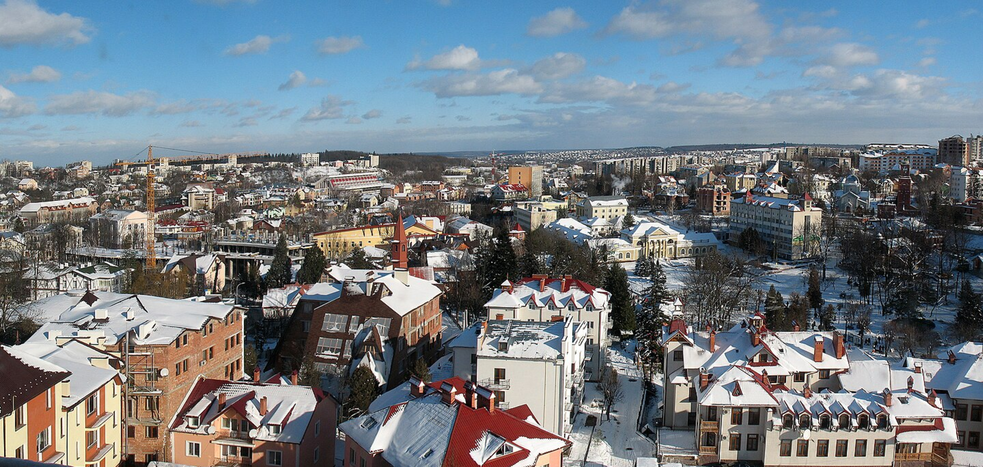 Современная панорама Трускавца