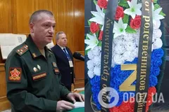В Москве похоронили новоназначенного генерала: он, возможно, погиб в результате взрыва в ресторане. Фото