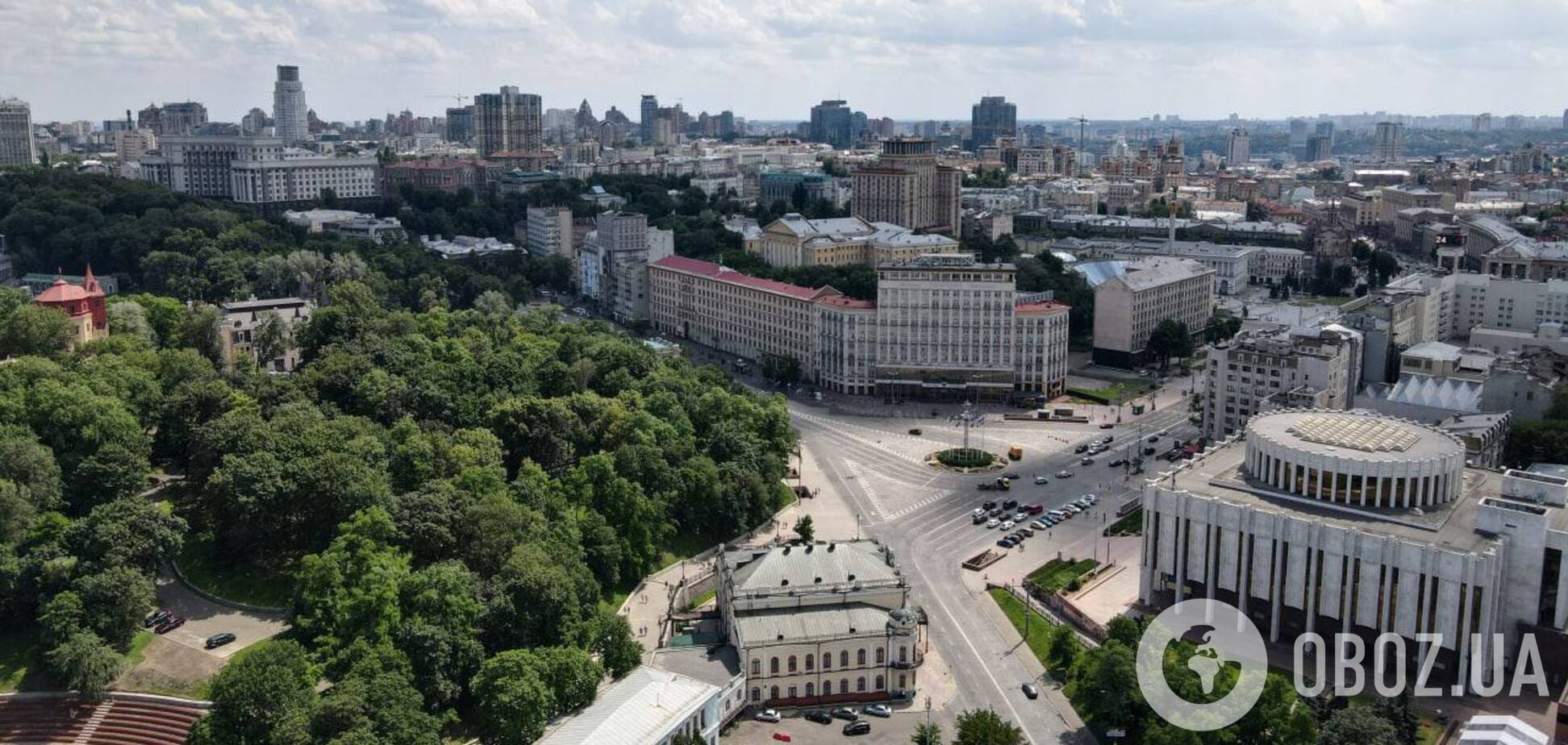 Будівля Київської Філармонії на Європейській площі. Сучасне фото