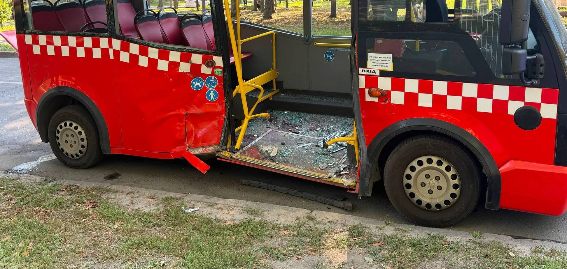 Насліки ДТП у Харкові