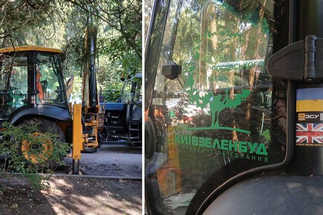 У КМДА спростували, що на Теремках у Києві дерева вирубують технікою для ЗСУ