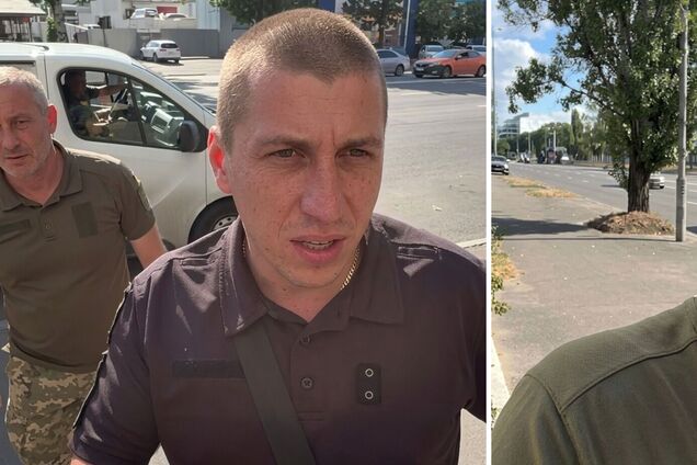 'Ти що оборзєл, швидше показуй документи і йди нах*й': у Києві поліцейський грубо заштовхав чоловіка з бронню в бус. Почали службове розслідування