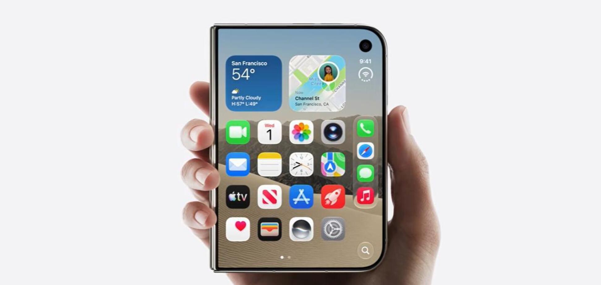 Складной смартфон от Apple