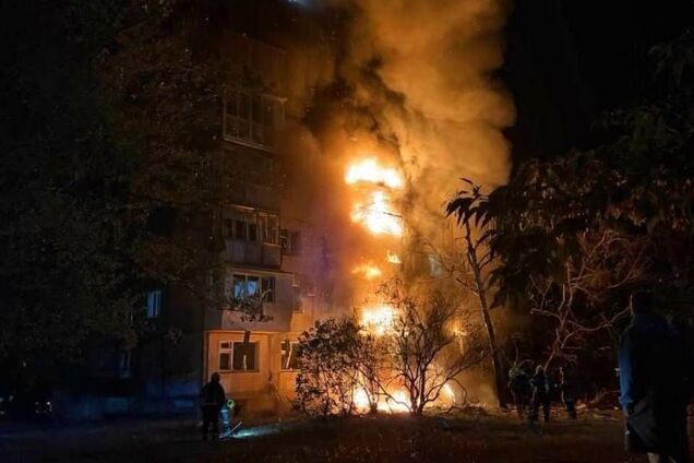 Росія атакувала Київ: сталася пожежа в багатоповерхівці, постраждали вісім людей