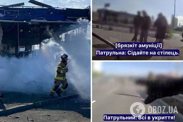 Крики о помощи и боли: полиция показала первые минуты после удара РФ по АЗС в Киеве. Видео
