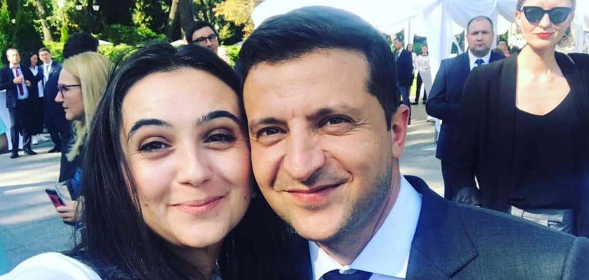 Юлія Мендель з Володимиром Зеленським