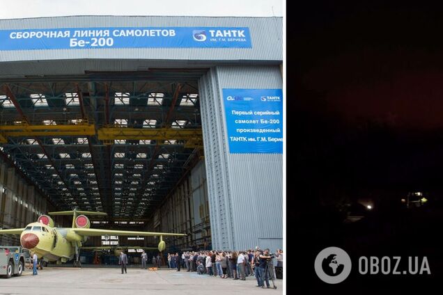 У Таганрозі після ракетної атаки спалахнув завод, де ремонтують військові літаки. Відео