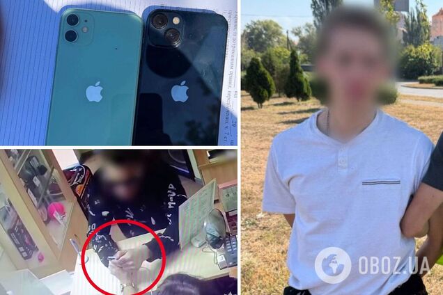 В Киеве мужчина, выдавая себя за покупателя, похищал iPhone в ломбардах: преступления зафиксировали камеры. Фото и видео