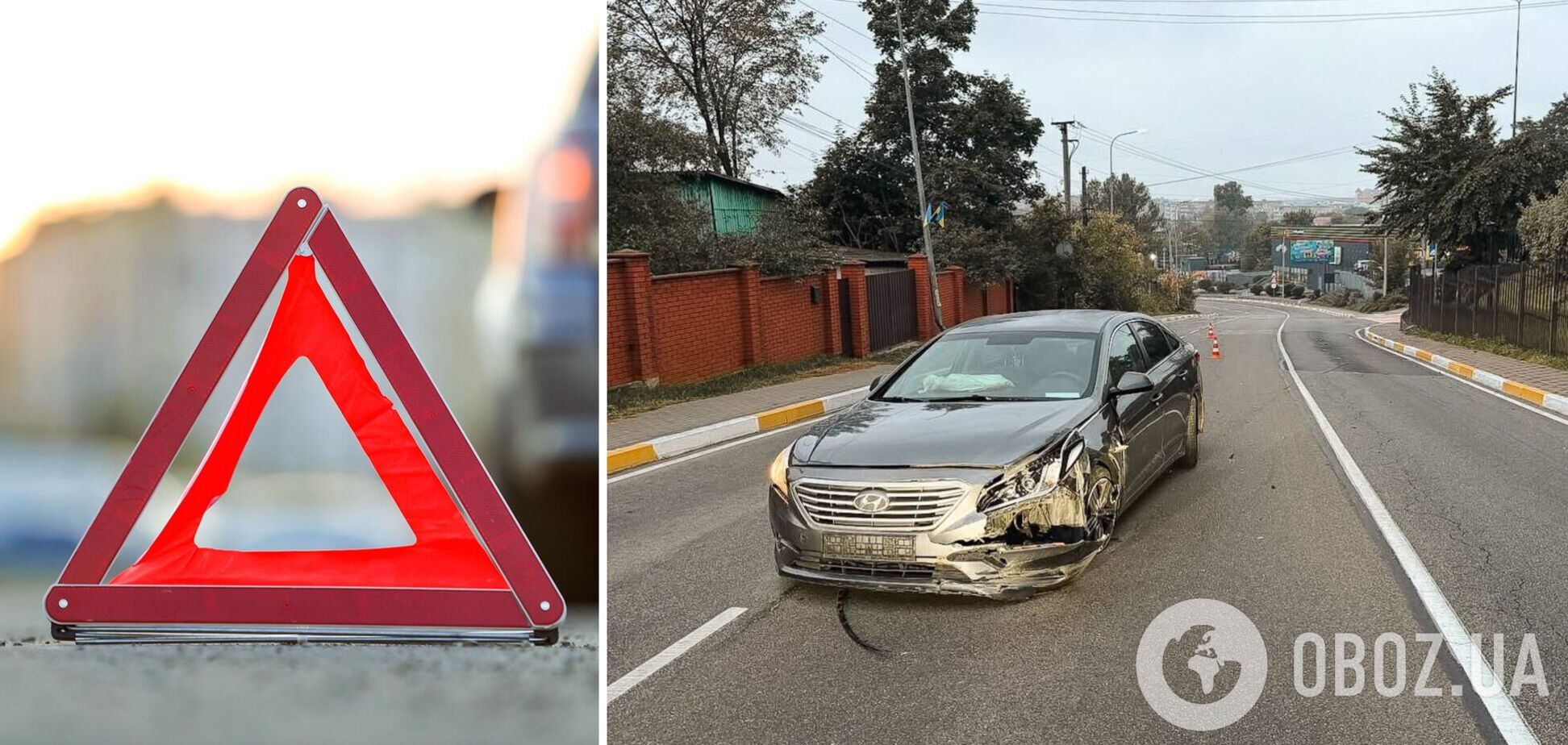 Під Києвом п’яний водій легковика на тротуарі збив жінку. Подробиці ДТП та фото