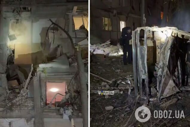Враг ударил КАБами по многоэтажкам в Сумах: пять пострадавших, среди них – ребенок. Фото
