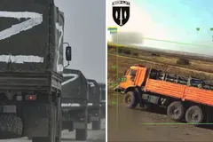 Російську військову техніку масово перефарбовують у цивільні кольори: відео