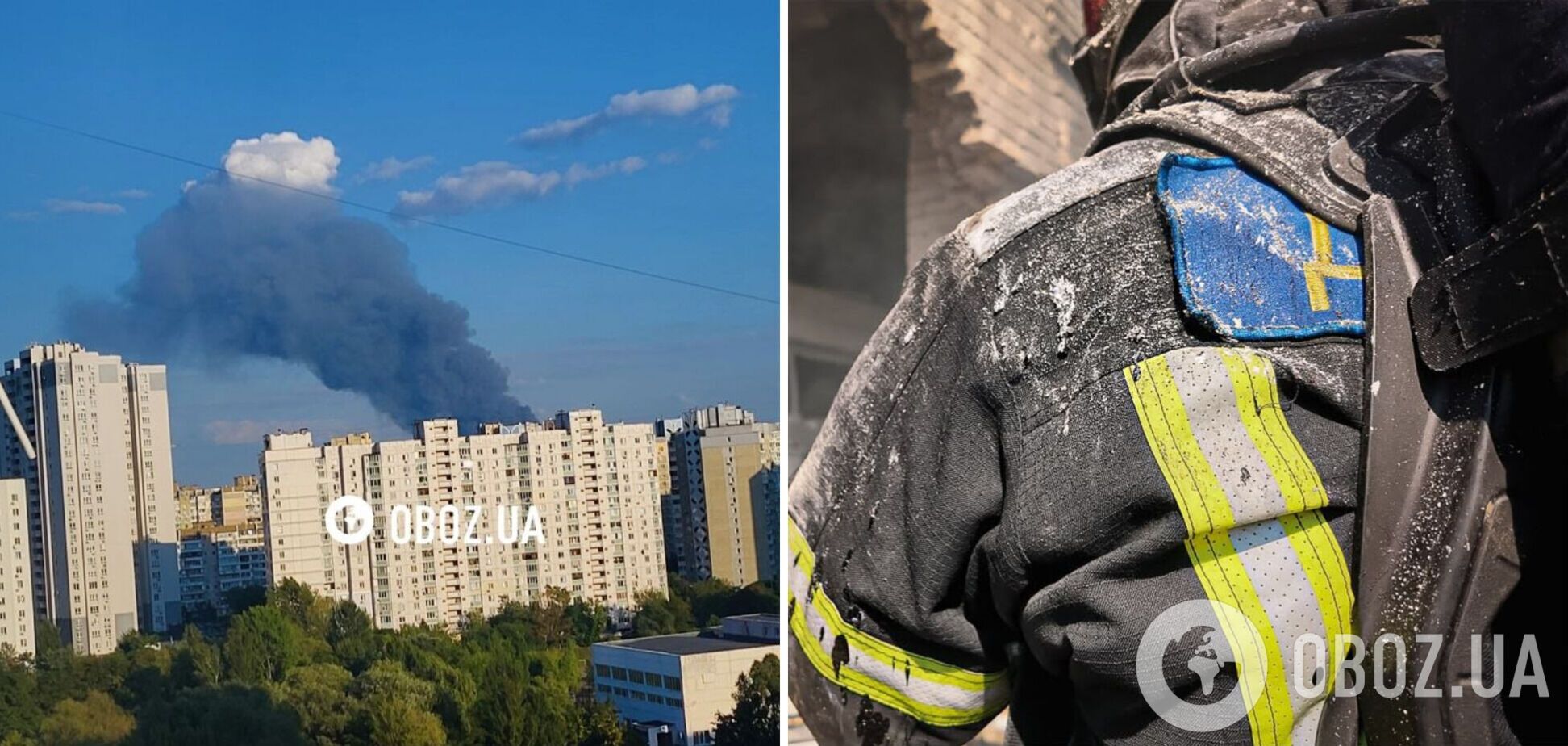 Росія атакувала Київщину: у Бориспільському районі горять склади. Фото