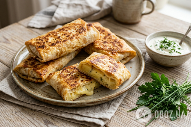 Рецепт закуски из лаваша