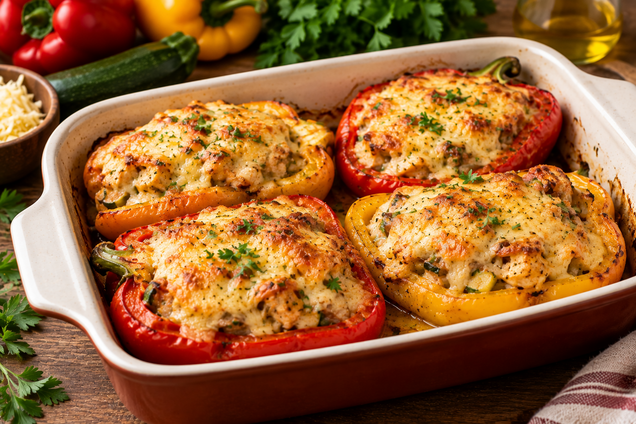 Как вкусно приготовить фаршированный перец на обед