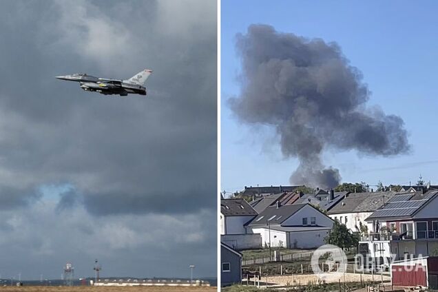 В Германии разбился американский истребитель F-16