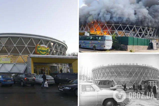 У Києві російський дрон влучив в унікальну будівлю колишнього Залізничного ринку. Фото та відео