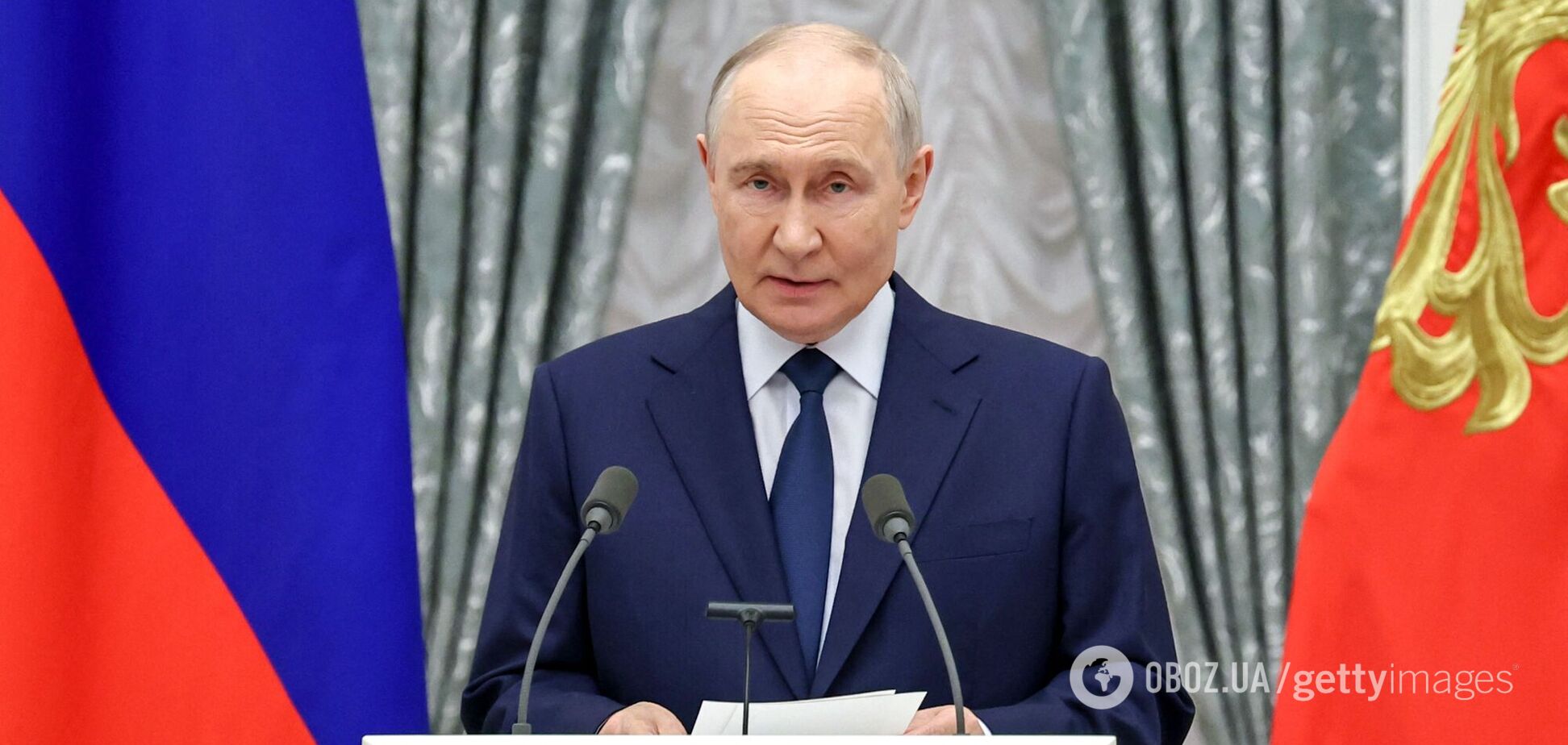 Российский диктатор Владимир Путин