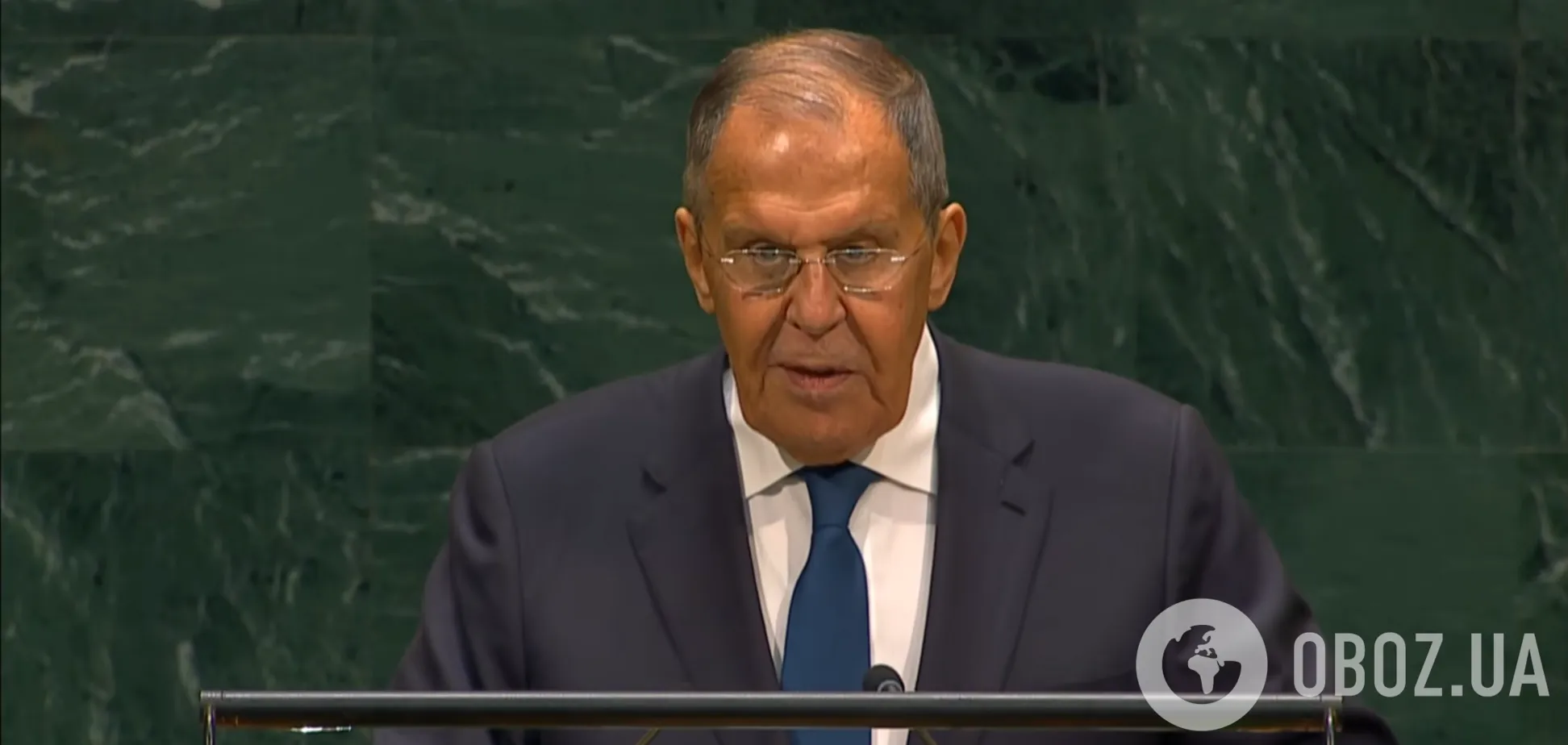 Глава МИД РФ Сергей Лавров на ГА ООН