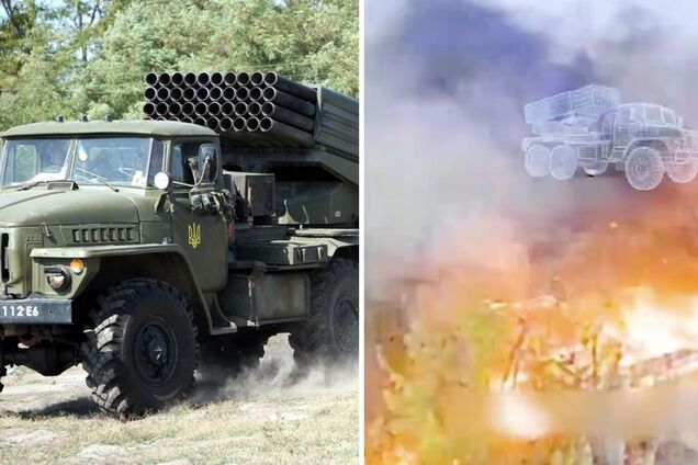 ЗСУ знищили російський БМ-21 'Град' із боєкомплектом, сталась потужна детонація: яка вартість техніки. Відео