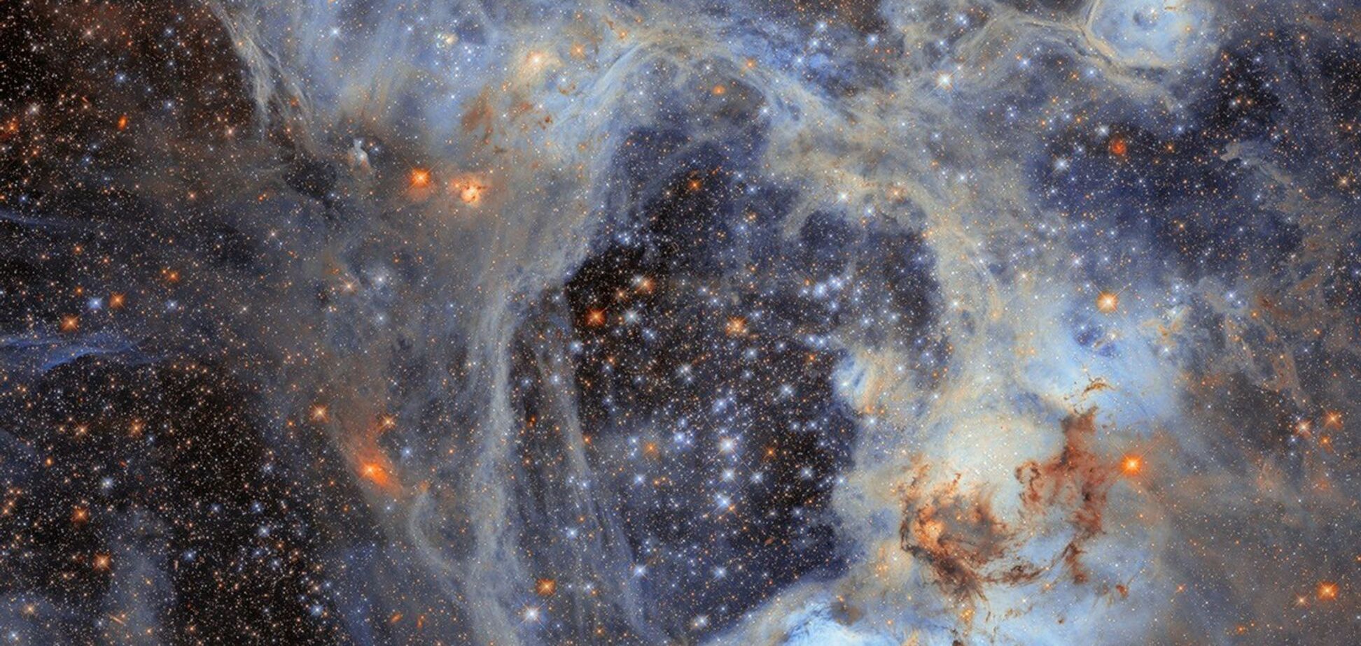 Hubble показав галактичну туманність у сузір’ї Золота Риба. Фото