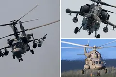 В аэропорту Сочи силы обороны уничтожили сразу три ударных вертолета России: спутниковые снимки