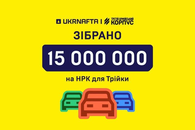 Клиенты UKRNAFTA помогли собрать 15 млн грн на НРК для 'Тройки'