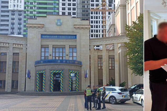 У Києві один з університетів на вулиці зібрав студентів на захід прямо під час дронової атаки. Відео