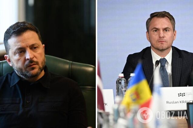 Володимир Зеленський та Руслан Кравченко