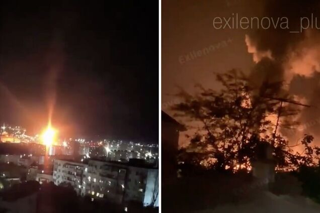 В Новороссийске вспыхнули пожары после атаки БпЛА